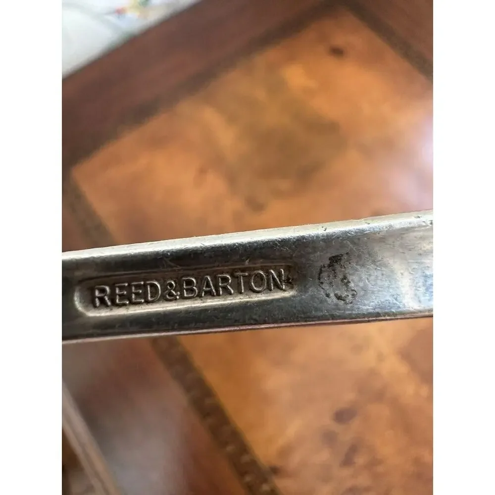 Rare Mid-Century Reed&Barton Stamped Silver Plate Sheraton Hotel Demitasse Spoon